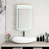 KTMBDW Rectangle Medicine Cabinet Mirror with LED, Wall Mounted Home Storage with 3 Storage Shelves, Mirrored Bathroom Wall Cabinet - 2 of 4