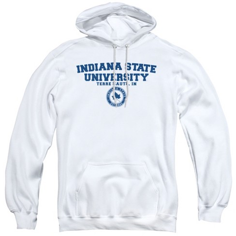 Campus Lab Indiana State University Official Circle Logo Adult Pull over Hoodie White 3x large Target