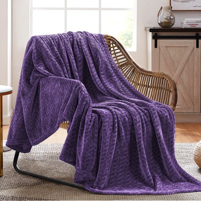 Inhand Flannel Throw Blanket, 50”x60” Super Soft Fuzzy Blanket for Couch Sofa Bed Office, Cozy Plush Lightweight Blanket Throw Size