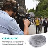 Movo WS1 Furry Outdoor Microphone Windscreen Muff for Small Compact Microphones up to 2.5 X 40mm (L x D) - 2 of 4