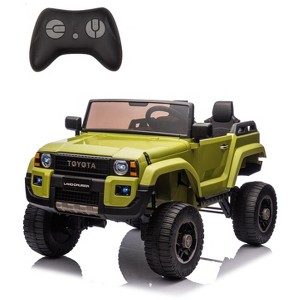 Coucheta 24V 2-Seater Licensed Toyota Ride-On w/ Parent Remote, 4.4MPH, 4x550W Motors, Lockable Doors, Spring Suspension, Adjustable Seat, MP3&Lights - 1 of 4
