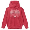 NFL Tampa Bay Buccaneers Girls' Washed Fleece Hooded Sweatshirt - 2 of 3