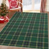 Christmas Plaid Small Area Rugs Non-Slip Non-Shedding Floor Mat Machine Washable Area Carpet for Entryway - 2 of 4