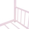 Full Size House Bed, Metal Floor Bed Frame With Roof, House Shape Bed With Metal Slats Support For Teens Kids Boys Girls, No Box Spring Needed - 2 of 4