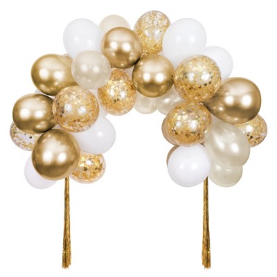 52ct Large Balloons Arch With Backdrop Rose Gold - Spritz™ : Target