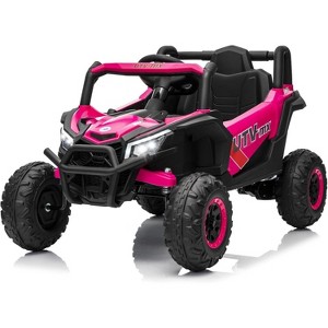 12V Kids UTV Ride-On Truck w/ Remote, 4WD/2WD Switch, Spring Suspension, EVA Tires, Bluetooth & LED Lights for Ages 3-8 - 1 of 4