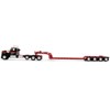 Kenworth W990 Heavy Haul Day Cab & Magnitude Tri-Axle Trailer w/Flip Tail Black & Red 1/64 die cast model by DCP/First Gear - 3 of 4
