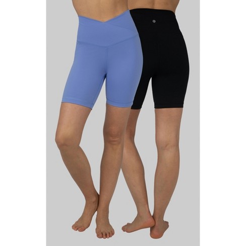 90 Degree By Reflex Womens 2 Pack Lux Crossover High Waist 7 Bike