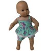 Doll Clothes Superstore Handmade Matching Summer Shorts Set for Child Size 3 with Coordinating Outfit for Dolls of Various Sizes - 3 of 3