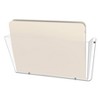 deflect-o Unbreakable Docupocket Single Pocket Wall File, Letter, Clear: Wall File Storage, Utility Storage Bin, Plastic - 4 of 4