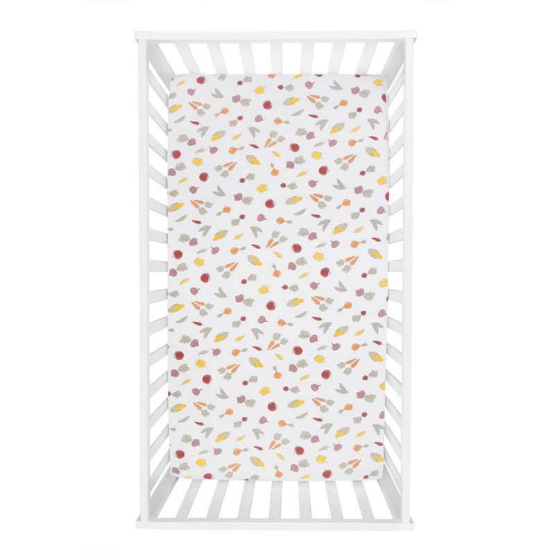 Trend Lab Farmers Market Flannel Fitted Crib Sheet, 3 of 5