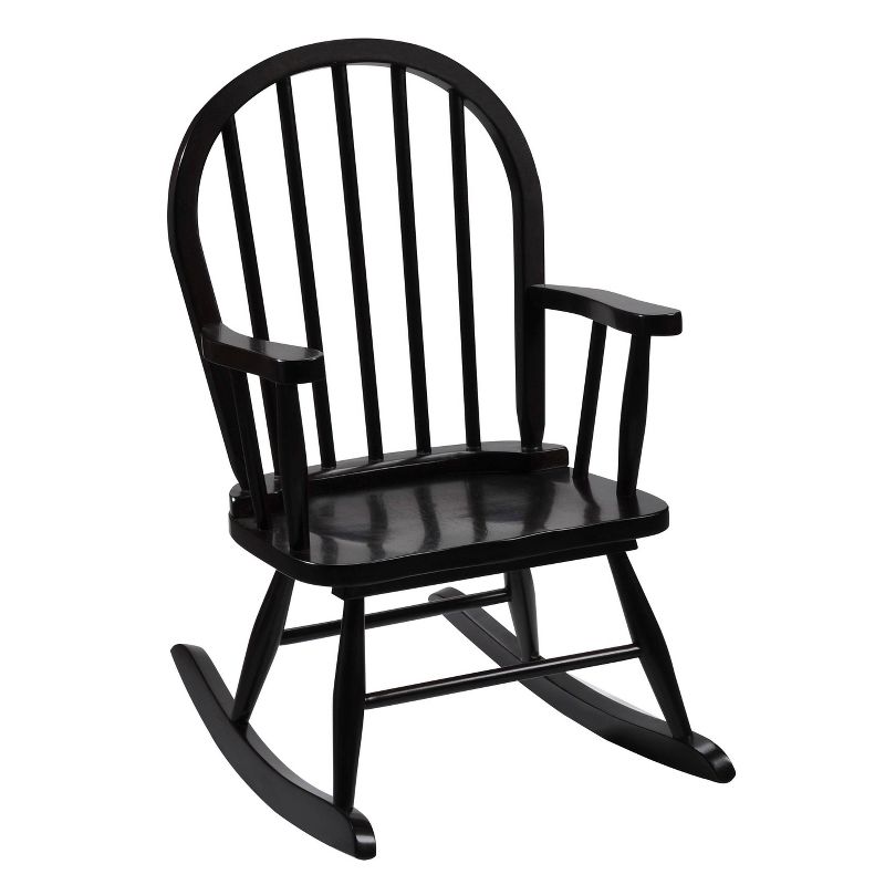 Kids&#39; Windsor Back Rocking Chair Espresso - Gift Mark, 1 of 2