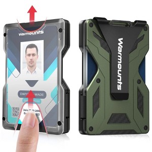 Warmounts Men Upgrade ID SLOT RFID Wallet in Carbon Fiber & Aluminum - Stylish, Secure & Perfect Valentine's Gift - 1 of 4