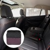 Unique Bargains Car Trash Can Hanging Front Rear Seats Faux Leather Trash Bin 1pc - 2 of 4