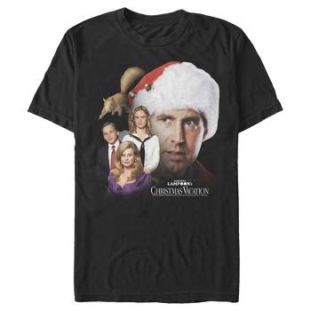 Men's National Lampoon's Christmas Vacation Griswold Family Portrait  T-Shirt - Black - 2X Big Tall
