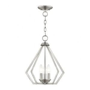 Livex Lighting Prism 3 - Light Chandelier in  Brushed Nickel - 1 of 2