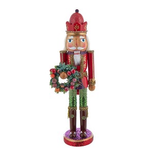 Kurt Adler 15-Inch Wooden Sugar Frost Nutcracker - 1 of 4