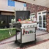 BestParts 4 Burner Propane Grill Outdoor Griddle 49200 BTU Enameled Grill Frame Foldable Side Table for Patio Cooking Stainless Steel - 4 of 4
