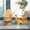Tangkula Patio HIPS Outdoor Weather Resistant Slatted Chair Adirondack Chair w/ Cup Holder - 2 of 4