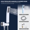 Aghana Digitals Wall-Mounted Chrome Shower System with 10" Rectangle Rainfall Head, Handheld - 4 of 4