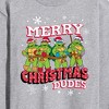 Men's - Teenage Mutant Ninja Turtles - Merry Christmas Dude Long Sleeve Graphic T-Shirt - 2 of 4