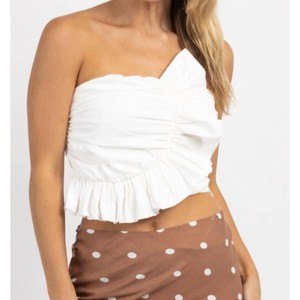 Women's FLIRTY RUFFLED TUBE TOP - day + moon - 1 of 4