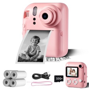 SUGIFT 2-in-1 Instant and Digital Camera for Kids with HD Video, 16X Zoom, Printing, Games, and Accessories - 1 of 4