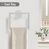 Towel Bar Set, 5 Pieces Bathroom Hardware Set Brushed Nickel Bathroom Accessories,23.6 Inch - 3 of 4