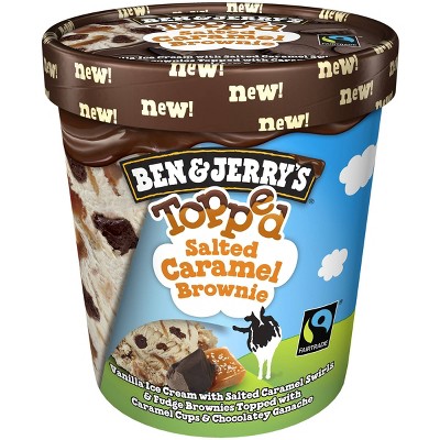 Ben & Jerry's Topped Salted Caramel Brownie Ice Cream - 16oz