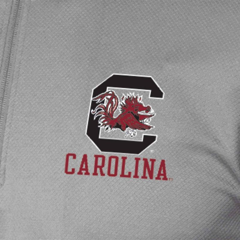 NCAA South Carolina Gamecocks Men&#39;s Gray 1/4 Zip Sweatshirt, 3 of 4