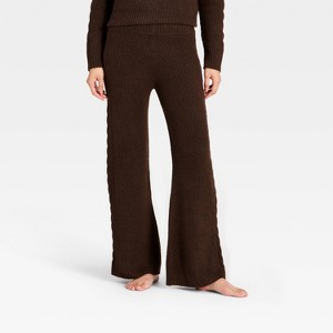 Cable Knit Sweater Pants - Auden