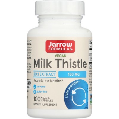Jarrow Formulas, Inc. Vegan Milk Thistle 30:1 Extract 150 mg 100 Veg Caps.