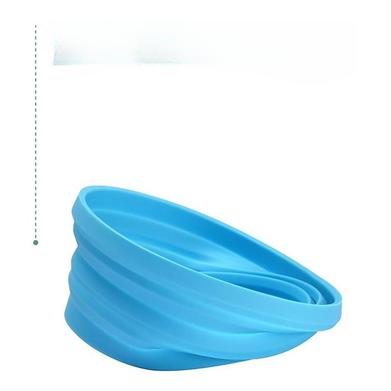 Outlery 4.7 x 1.9 x 4.7'' Compact Collapsible Wash Basin, Blue, 3 of 6