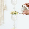 Unique Bargains Macrame Plant Hanger Woven Cotton Indoor Outdoor Decorative - 3 of 4