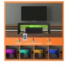black LED TV Stand Wood TV Console With Storage Drawers LED TV Media Stand Entertainment Center With 16 Colors LED Light Up To 43" For Gaming Living - 4 of 4