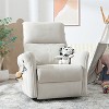 KTMBDW Power Recliner Chair, 270 Swivel Rocker Chair,Small Rocking Recliner Chair for Small Spaces,Upholstered Glider Recliner Chair with Side Pockets - 4 of 4