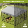 10x10x6 FT Large Dog Kennel Outside Heavy-Duty Outdoor Dog Cage with Roof and Double Lock, with UV-Resistant All Weather Resistant Pet Playpen - 4 of 4