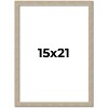 PosterPalooza | 15x21 Thin Barnwood Picture Frame, UV Acrylic, 2 Finishes - Grey and Black - 2 of 4