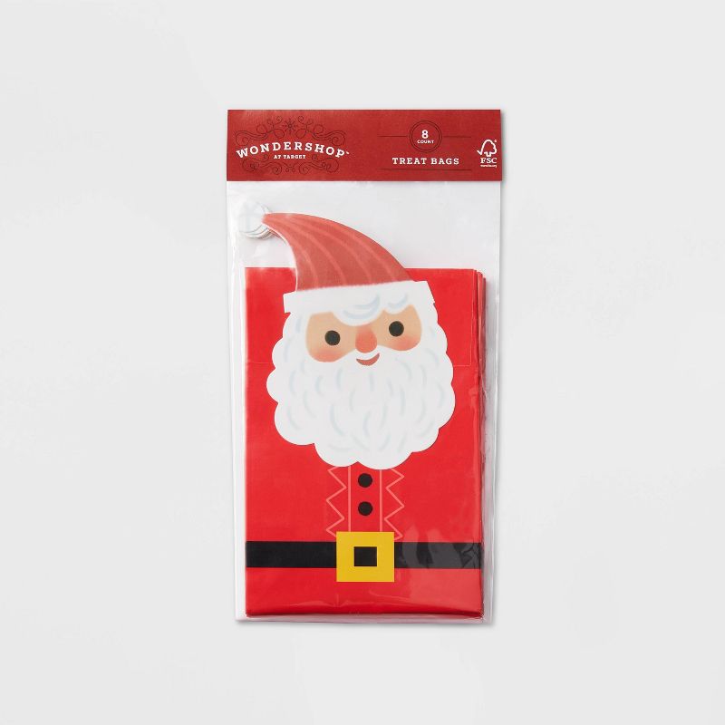 8ct Santa Paper Treat Bag - Wondershop&#8482;, 3 of 6