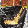 Zone Tech Wood Beaded Seat Cushion - Premium Quality Car Massaging Double Strung Wood Beaded Seat Cushion for Stress Free all Day! - 2 of 4
