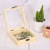 Unique Bargains Decoration Storage DIY Craft Unfinished Wooden Display Boxes with Lids 3 Pcs - 4 of 4