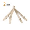 Allegra K Women's Elastic Non-slip Adjustable Bra Shoulder Strap Clips Holder - 2 of 4