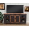 Santa Fe 65" Solid Wood TV Stand Antique Black and Honey - Martin Svensson Home - 4 of 4