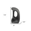 HomeRoots Set of Two 6" Black Metal Decorative Bookends - 3 of 4