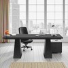 MAYEERTY 63" Dining Table, Farmhouse Wood Kitchen Table for 6 People - 2 of 4