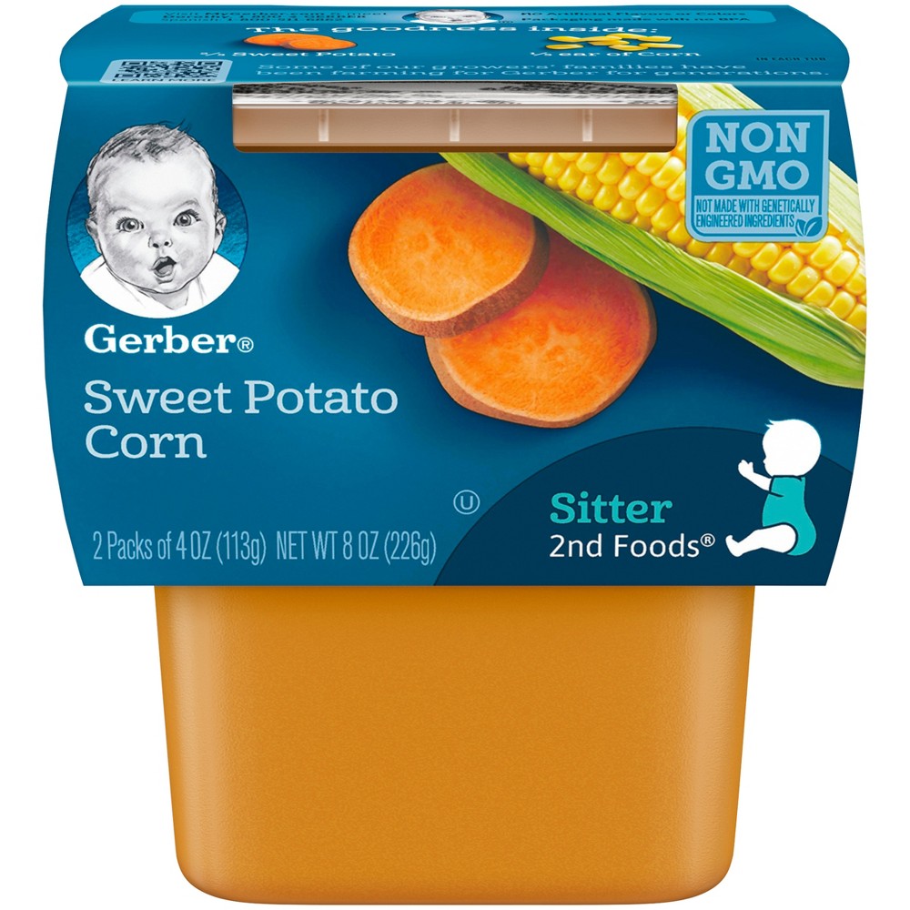 UPC 015000073237 product image for Gerber 2nd Foods Sweet Potatoes & Corn 3.5 oz 2 ct | upcitemdb.com