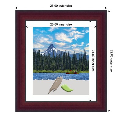 Canterbury Cherry Wood Satin Finish Rectangular Picture Frame