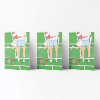 Love/Valentine's Greeting Card Pack (3ct) "Best Match Pickleball Couple" by Ramus & Co