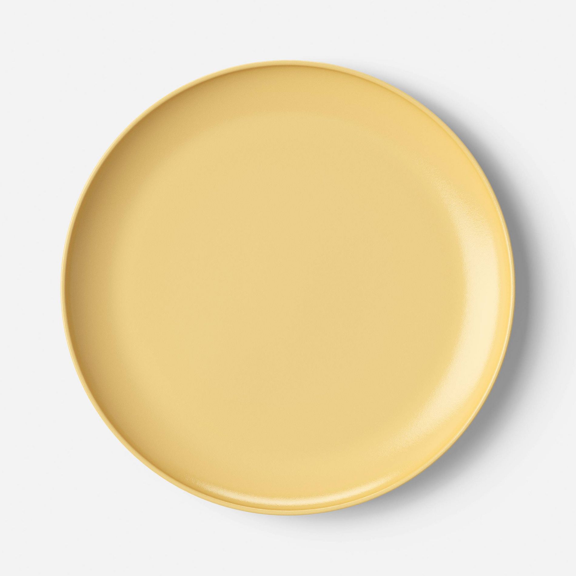 0.78" PolyPro Round Opaque Dinner Plate Yellow - Room Essentials™