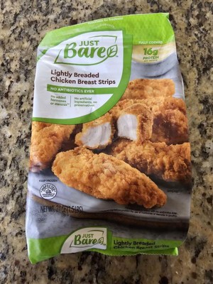 JUST BARE - Just Bare Lightly Breaded Chicken Breast Strips 24 o (24  ounces)